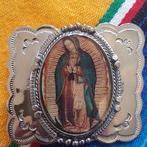Our Lady of Guadalupe Belt Buckle